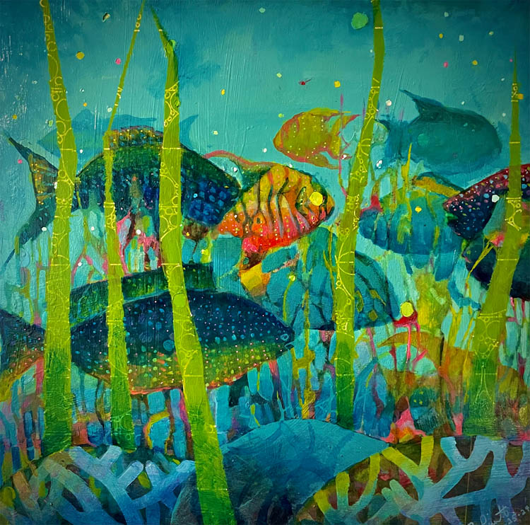 Abstract undersea composition, 2024.